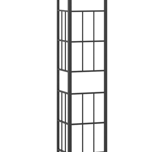 Pergola 4 X 3 M Hage Gazebo Lysthus Baldakin Telt Metall Polyester Grå