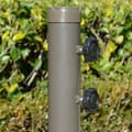 Miniatyrbilde 9 av 10: Parasoll Cantilever Paraply Ø2,67 X 2,45 M Krank Paraply Med Dobbelt Tak Kryssfot Stål Utendørs Solskjerming Polyester Stål Lys Grå