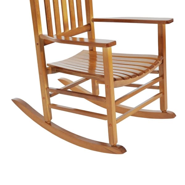 Gyngestol I Tre Med Armlene Svingstol Avslapningsstol Hagestol Naturlig 69 X 86 X 115 Cm