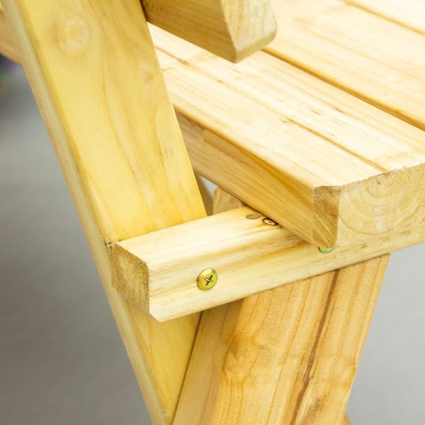 Trädgårdsbänk 2-Sits Parkbänk Av Trä Bänk Upp Till 220 Kg Bänk Uteplatsbänk Med Ryggstöd Trädgårdsmöbler Massivt Trä 116 X 56 X 80 Cm
