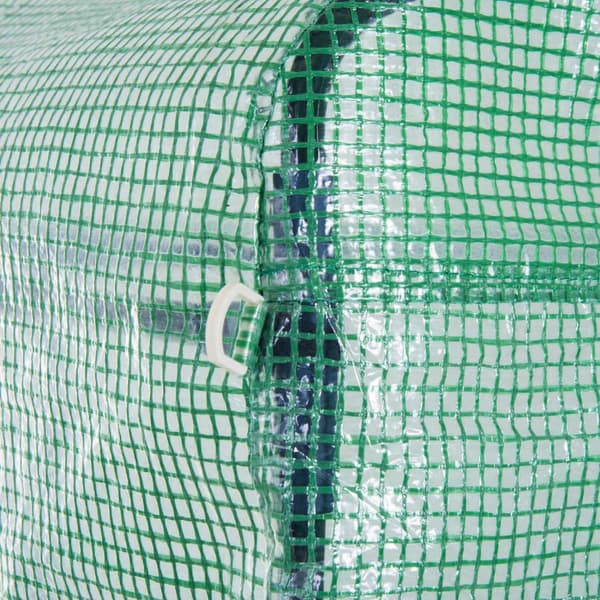 Film Drivhus Polytunnel 6X3X2M Walkable, Uv-Beskyttelse, Roll-Up Covers, Stålrør, Grøn