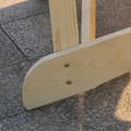 Miniatyrbilde 9 av 10: Adirondack Hagestol Med Bord Og Paraplyhull 2-Seters Hagestol Sittegruppe Hagemøbler Til Balkong Heltre Naturlig 178 X 87 X 92 Cm