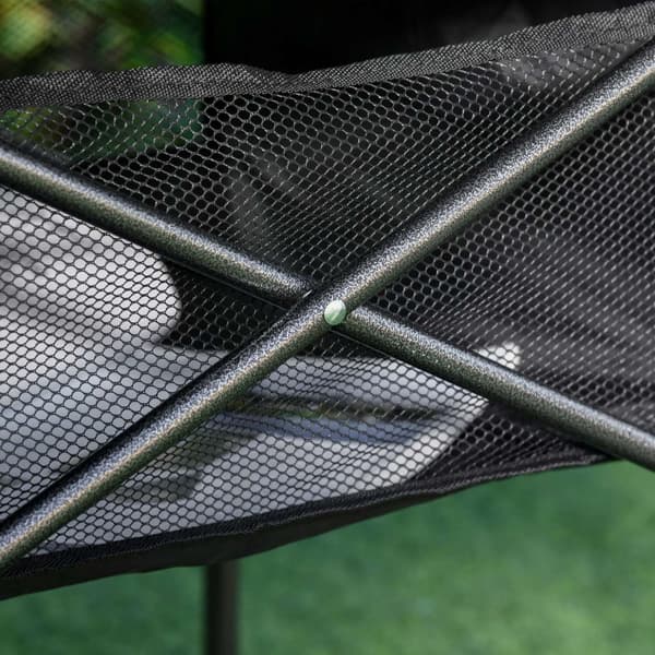 Campingbord Sammenleggbart Aluminium Sammenleggbart Bord Lett Bærbar Med Mesh Bag Svart 70X70X69Cm