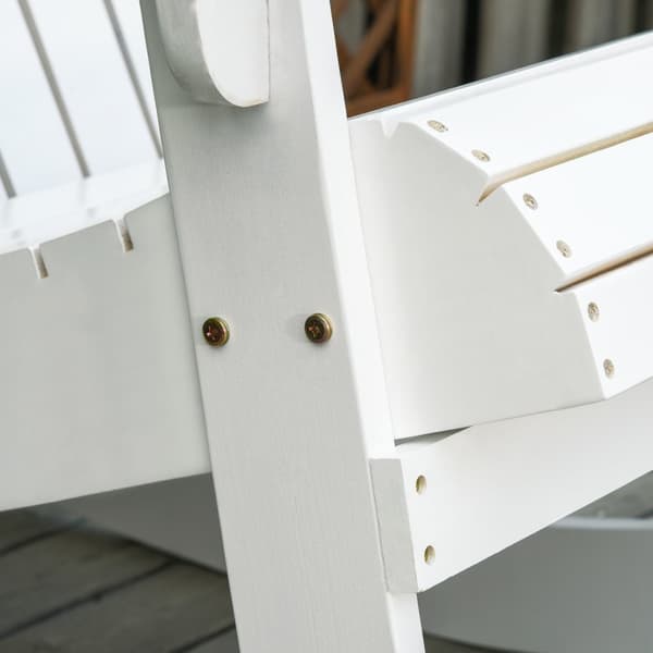 Adirondack Havestol Gyngestol Gyngestol Havestol Havemøbler Balkon Stol Hvid 77 X 94 X 97 Cm