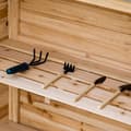 Miniatyrbillede 9 af 10: Haveskab Plantebord Med Underskab Træ Udstyr Skab Skab Med 2 Hylder Redskabsskur Haveskur Udendørs Natur 83 X 40 X 92 Cm