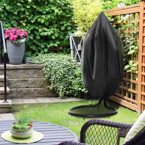 Hengende Stol Beskyttelsestrekk, Vanntett Trekk Laget Av 210D Oxford, Egnet For Utendørs Hengende Kurv, Ø115 X 190H Cm
