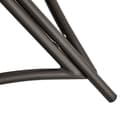 Miniatyrbilde 10 av 10: Papasan Stol Hagestol 2 Kurver Puter Oval Lounge Stol Sammenleggbar Balkong Patio Sand Brun Stål 118X75X139Cm