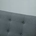 Miniatyrbilde 9 av 10: Dobbel Sofa Polstring Loveseat, Kompakt Design, To-Seter, Stoffsofa, 2-Seter, Lin Og Gummitre, Grå, 115X66,5X73Cm