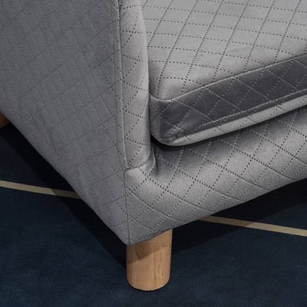 Hundesofa Velvet Touch Pet Sofa Til Små Hunde Op Til 8 Kg, Med Træben, Grå, 64X45X36Cm