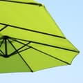 Miniatyrbilde 9 av 10: Parasol Hageparaply Market Paraply Dobbel Parasoll Patio Paraply Med Håndsveiv Grønn Oval 460 X 270 X 240 Cm