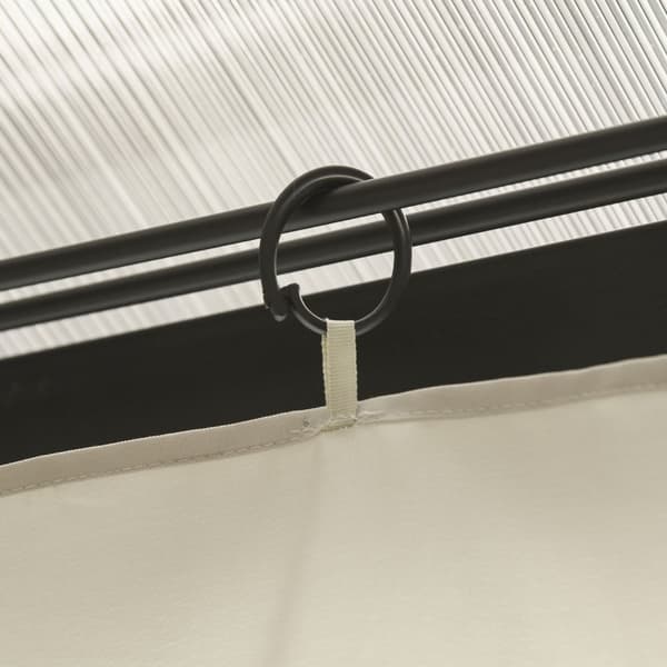 Paviljong 4 Sidepaneler For 3X4 M Hagepaviljong Partytelt Polyester Beige 352 X 205 Cm