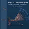 Miniatyrbillede 6 af 10: Vægtbænk Justerbar Træningsbænk Med Elastisk Reb Siddebænk 6 Niveauer Ryglænsgradientvægt Op Til 150 Kg 145 X 49 X 57-127 Cm