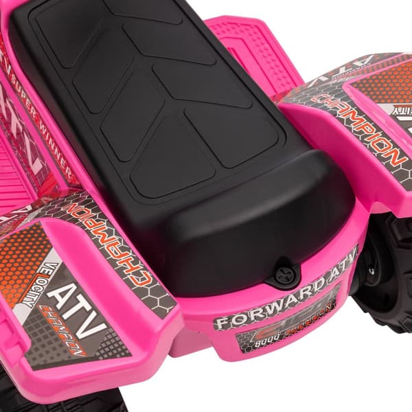 Mini Elektrisk Quad Til Børn 18-36 Måneder, Elektrisk Atv Til Børn Med Led-Frontlys, Metal & Pp-Plast, Pink