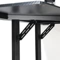 Miniatyrbilde 9 av 10: L-Formet Spillpult Med Hodetelefonkrok, Koppholder, Mdf Metall, Svart+Rød, 168X109X78Cm