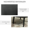 Miniatyrbilde 6 av 10: Lenestol Cocktailstol Polstret Stol Kontorstol Stue Stol Spisestue Moderne Med Linlook Tre Grå 71 X 65 X 75 Cm