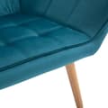 Miniatyrbilde 8 av 10: Enkel Lenestol Wing Stol Avslapningsstol, Fløyel, Hevede Ben, Fløyelslignende Polyester, Skandinavisk, Grønn, 64X62X72,5Cm