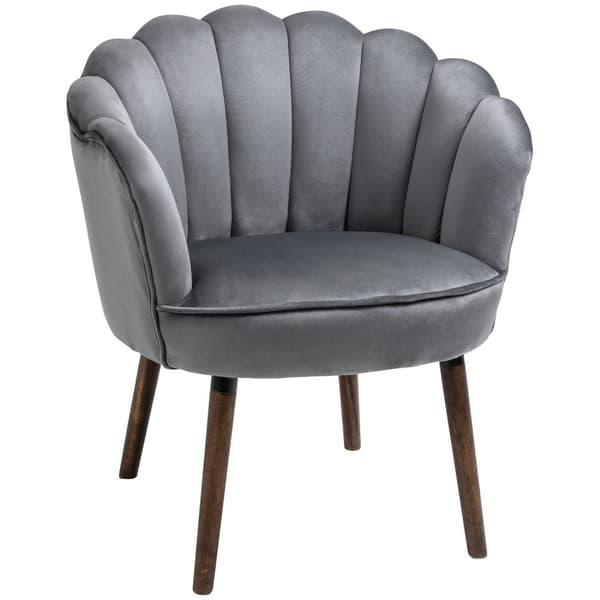 Spisestuestol Kjøkkenstol Lenestol Med Ryggstøtte Stuestol Polyester Gummitre Mørkegrå 66 X 72 X 79 Cm