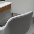 Miniatyrbilde 10 av 10: Direktørstol Kontorstol Høydejusterbar, Polyester, Skum, Metall, Nylon, Grå, 59X58X80-90Cm