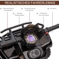 Miniatyrbild 6 av 10: Mini Electric Quad Barn Elektrisk Atv Led Framljus Barnfordon För 18-36 Månader Barn Metall Pp Plast Svart 70 X 42 X 45 Cm