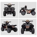 Miniatyrbild 9 av 10: Mini Electric Quad Barn Elektrisk Atv Led Framljus Barnfordon För 18-36 Månader Barn Metall Pp Plast Svart 70 X 42 X 45 Cm