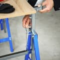 Miniatyrbilde 7 av 10: 2 X Stillasbukk, Sammenleggbar Bukk, Høydejusterbar Opptil 200 Kg, Stål, Blå, 68X58X80-130Cm