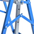 Miniatyrbilde 9 av 10: 2 X Stillasbukk, Sammenleggbar Bukk, Høydejusterbar Opptil 200 Kg, Stål, Blå, 68X58X80-130Cm
