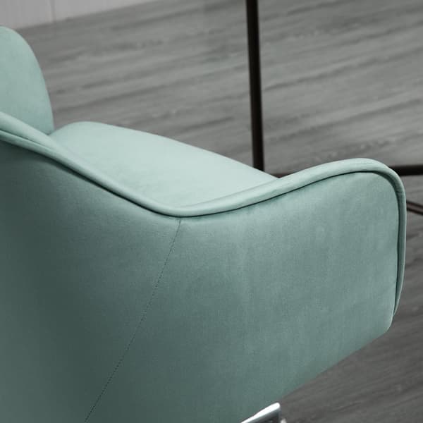 Toimistotuoli Ergonominen Pöytätuoli Keinutoiminnolla, Korkeussäädettävä, Velvet Touch, Vihreä