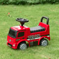 Pikkukuva 3 / 8: Lasten Ajettava Auto Mercedes Antos -Kuorma-Automallista Valolla Lapsille 12-36 Kk Punainen + Musta 62,5X28,5X45Cm