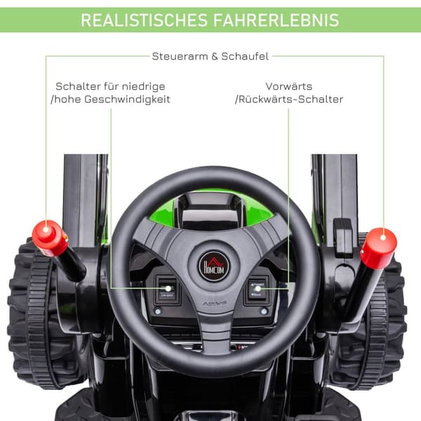 Elektrisk Gravemaskine Til Børn Sæde Gravemaskine Til Børn Ride-On Gravemaskine Terrængående Køretøj Traktor Elektrisk Til Kørsel Med Musikskovlarme 3