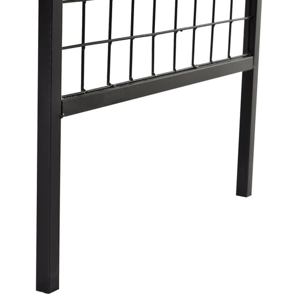Plant Arch Med Bänk Bänk Valv Spaljé Trädgårdsbåge Tak Metall Svart 154 X 60 X 205 Cm
