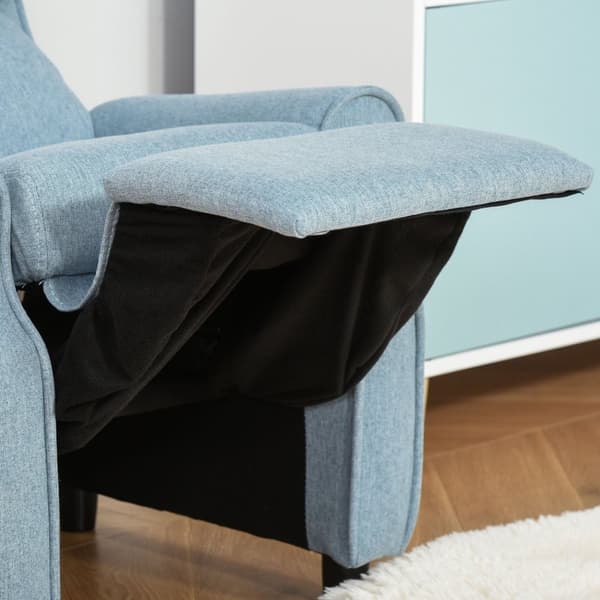Barnesofa Barnesofa Med Justerbar Hvilesofa Og Fotstøtte, Blå, I 3-5 År, 58X53X70Cm