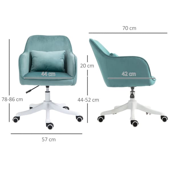 Massage Toimistotuoli Työtuoli Tärinätoiminnolla, Usb, Lannetyyny, Käsinojat, 78-86Cm