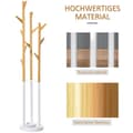 Miniatyrbillede 7 af 10: Knageholder Med 13 Kroge, Moderne Paraplystativ, Metalbambus, Natur + Hvid