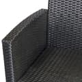 Miniatyrbillede 10 af 10: Polyrattan Siddesæt Til 4 Personer, Havesæt, Sofasæt, Havemøbelsæt, Lounge, Metal, Luksus, Sort