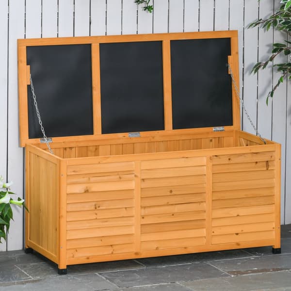 Hageskap, Redskapsbod, Vannavstøtende Grantre, Slitesterk, Stor Plass, 127 X 56 X 60 Cm, Gul