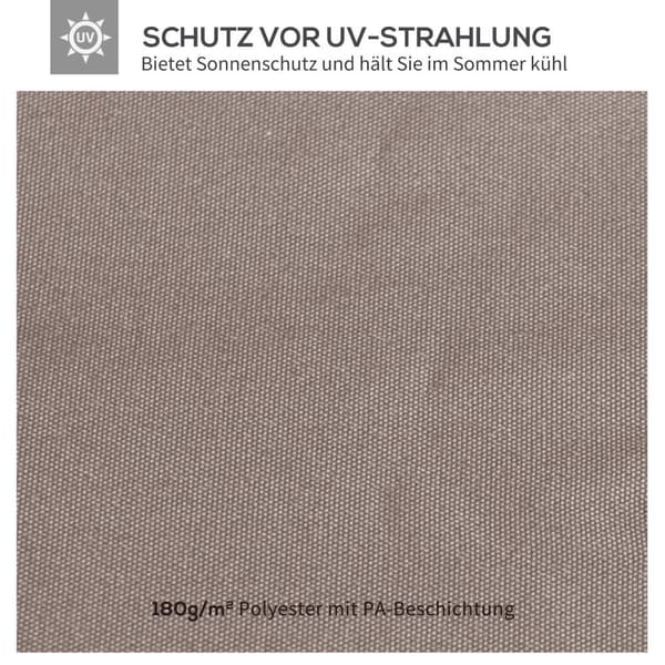 Gazebo Katon Vaihto Huvimaja Katon Huvilan Kansi Aurinkosuoja Polyesteri Beige 2,98 X 2,95 M