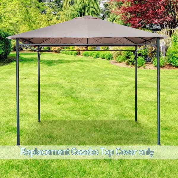 Gazebo Katon Vaihto Huvimaja Katon Huvilan Kansi Aurinkosuoja Polyesteri Beige 2,98 X 2,95 M