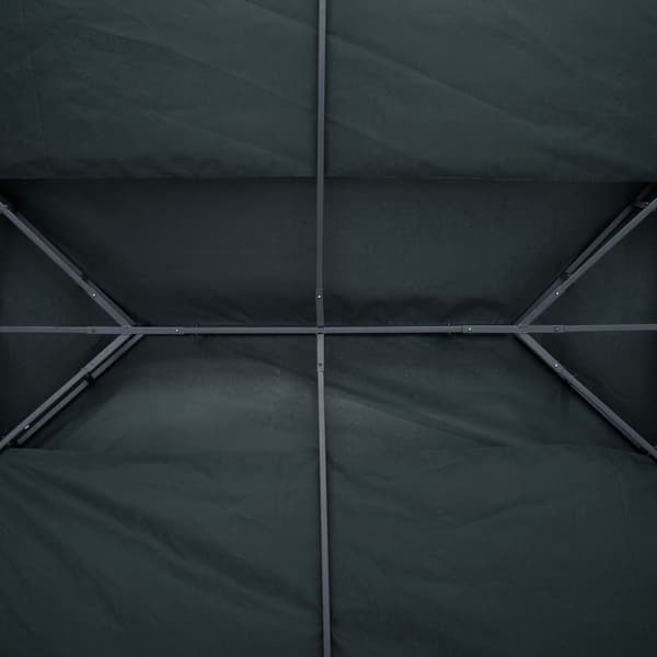 Vaihto Katto Huvimaja Katto Puutarha Huvimaja Polyesteri 3X4M Hiilenharmaa