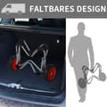 Miniatyrbilde 6 av 10: Kajakkvogn, Aluminiumsbåtvogn, Sammenleggbar, Transportvogn Med Pu-Dekk, Sølv, Opptil 75 Kg, 75X43X46 Cm