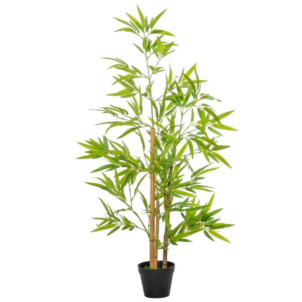 Kunstig Bambus Dekorativ Kunstig Plante, Naturtro Trædekoration, 120 Cm, Indendørs