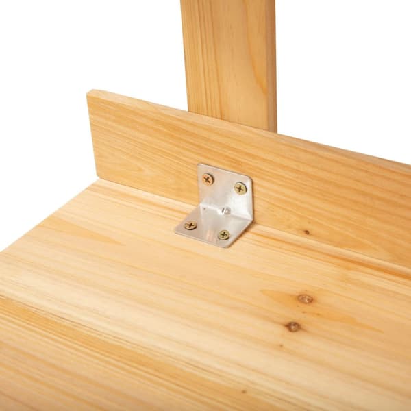 Plantebord Hagearbeidsbord Med Hylle For Hage/Balkong/Terrasse, Grantre, Blomsterhylle,