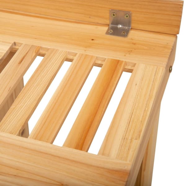 Plantebord Hagearbeidsbord Med Hylle For Hage/Balkong/Terrasse, Grantre, Blomsterhylle,
