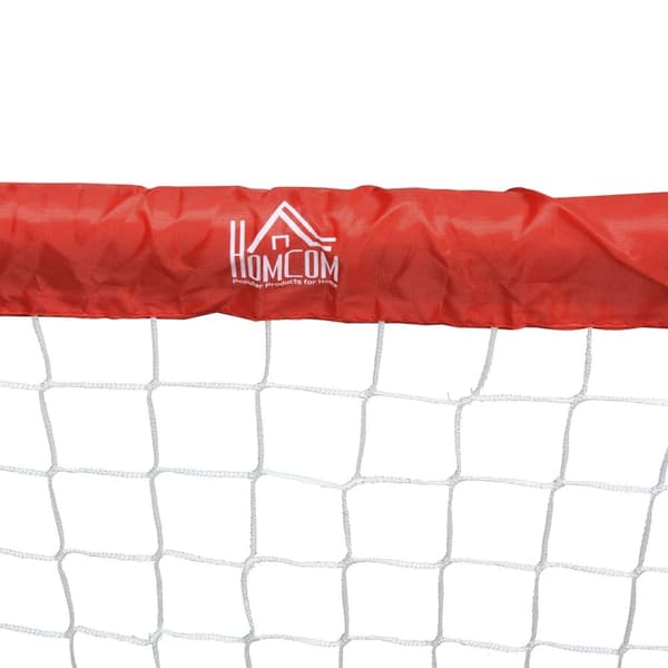 Fotballmål Sett Med 2 Minimål, Sammenleggbare Laget Av Stål (Q195) Og Tetrolon, Rød, 90X36X60 Cm