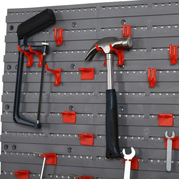 Verktøyholder, Grå+Rød, For Verksted, 95,5X23X53,5 Cm