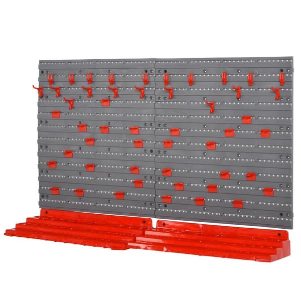 Verktøyholder, Grå+Rød, For Verksted, 95,5X23X53,5 Cm