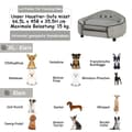 Miniatyrbillede 8 af 10: Pet Sofa Hyggelig Hundeseng Lavet Af Naturligt Træ Og Plys, Grå, 66,5X45X35,5 Cm