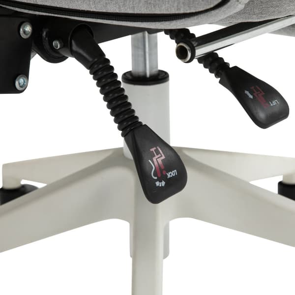 Kontorstol, Gaming Stol, Stol Med Hjul, Ergonomisk Design, Polyester, Skum, Flerlags Bord, Plast, 62 X 68 X 117-127 Cm