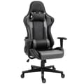 Miniatyrbilde 1 av 10: Ergonomic Office Chair Gaming Stol, Snurrstol Laget Av Kunstskinn Og Skum, Svart, 67,5X74X126-136Cm