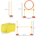 Miniatyrbillede 4 af 10: Dog Agility Hæksæt, Hundetræningssæt, Forhindringsbane, Plastik, Polyester, Gul, 128 X 23 X 9-100 Cm