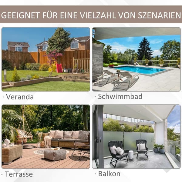Double Parasol Cantilever Sateenvarjo Kaksinkertainen Sateenvarjo Kammella Säädettävä Puutarhasateenvarjo Aurinkosuoja Metalliruskea 440 X 270 X 250 C